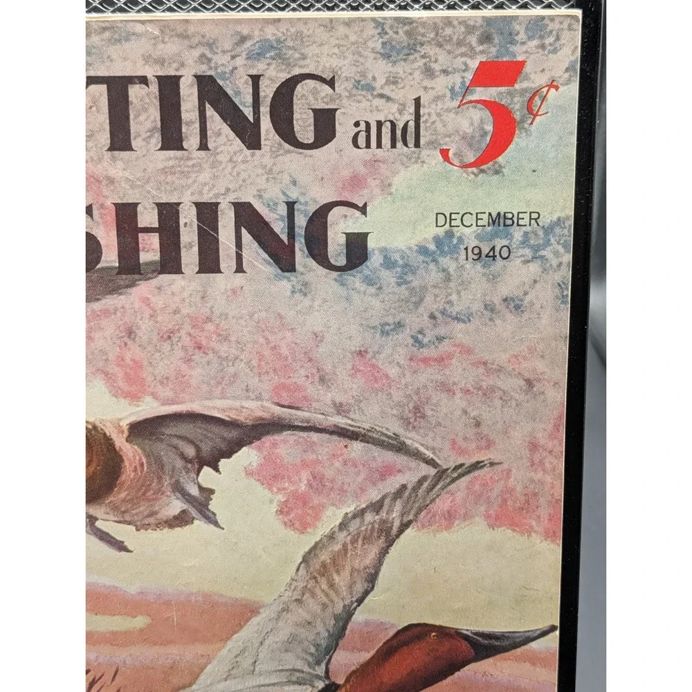 Vintage Hunting and Fishing Magazine December 1940 Outdoorsman Shooting
